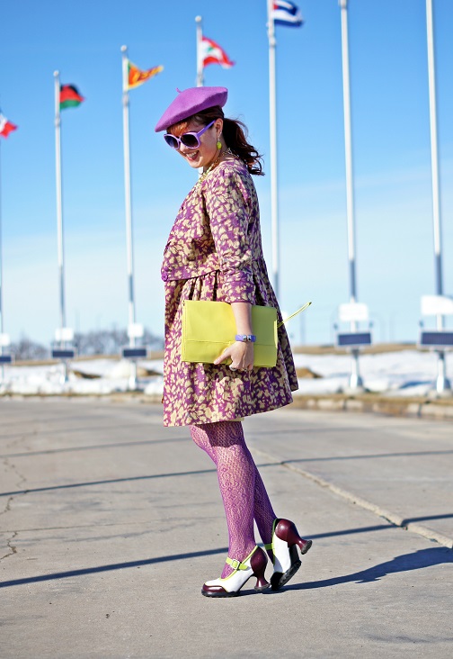 Winnipeg Fashion Blog, Canadian Fashion Blog, Winnipeg Stylist, Royal Canadian Mint Country Flags, Darling Clothes purple green, printed linen topper coat, Joe Fresh flower print white top, Banana Republic pale yellow pastel tweed cotton linen pencil skirt, Jessica purple patterned fishnet tights, BCBG Max Azria gold bow green belt, Natasha Winners green stone crystal statment necklace, Deanne Watson Jewelry green earrings, Swarovski crystal charm bracelet, Danier Object designer collection citron leather clutch bag, Wayne Clark green frog crystal ring, Natasha green crystal frog brooch pin, Avon purple dragon fly cuff watch, Parkhurst purple wool beret hat, Icing purple pink polka dot sunglasses, Fluevog limited edition lime green dark purple white Mini Gorgeous leather hourglass chunky heels Winnipeg Fashion Blog, Canadian Fashion Blog, Winnipeg Stylist, Royal Canadian Mint Country Flags, Darling Clothes purple green, printed linen topper coat, Joe Fresh flower print white top, Banana Republic pale yellow pastel tweed cotton linen pencil skirt, Jessica purple patterned fishnet tights, BCBG Max Azria gold bow green belt, Natasha Winners green stone crystal statment necklace, Deanne Watson Jewelry green earrings, Swarovski crystal charm bracelet, Danier Object designer collection citron leather clutch bag, Wayne Clark green frog crystal ring, Natasha green crystal frog brooch pin, Avon purple dragon fly cuff watch, Parkhurst purple wool beret hat, Icing purple pink polka dot sunglasses, Fluevog limited edition lime green dark purple white Mini Gorgeous leather hourglass chunky heels